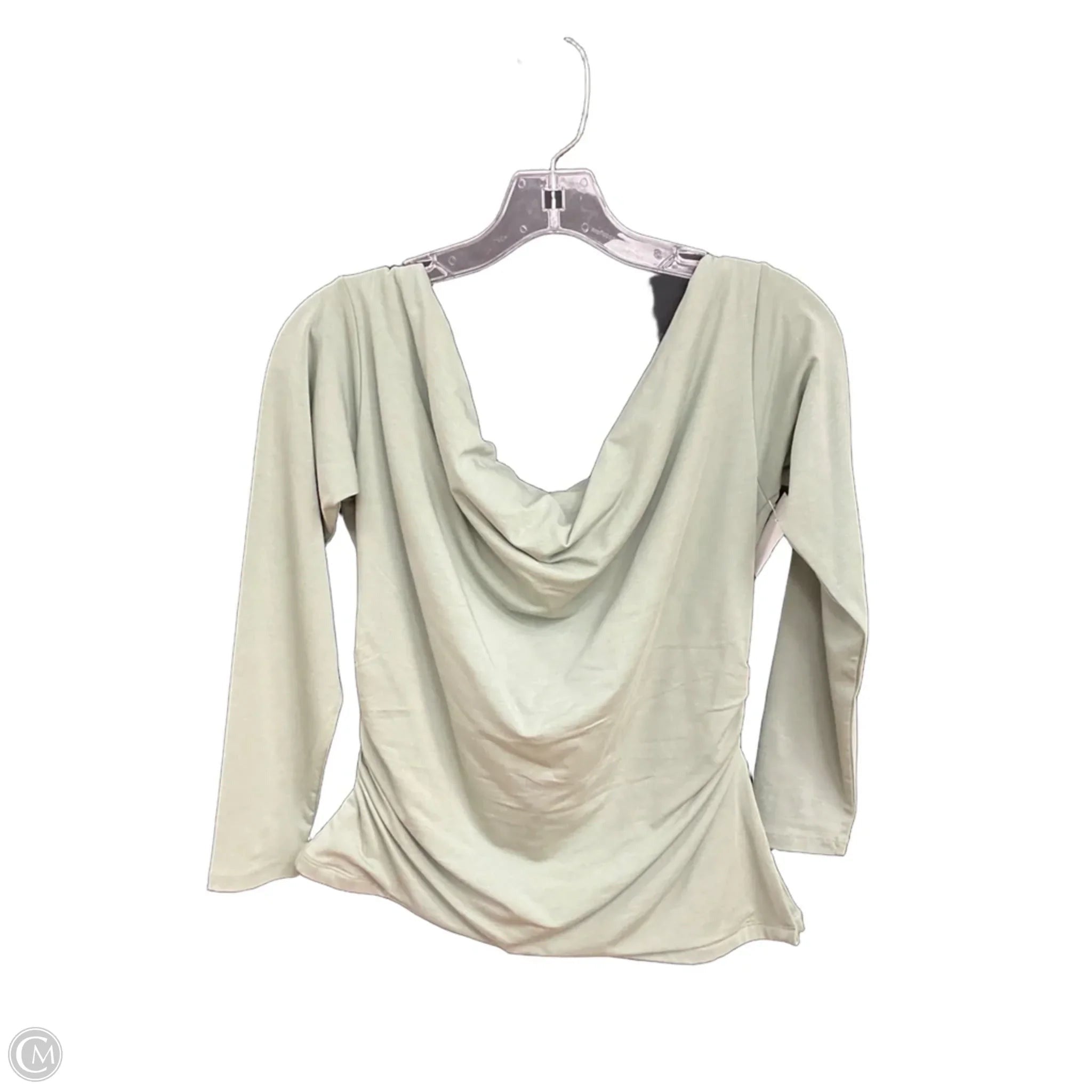 Top Long Sleeve By Abercrombie And Fitch In Green, Size: L
