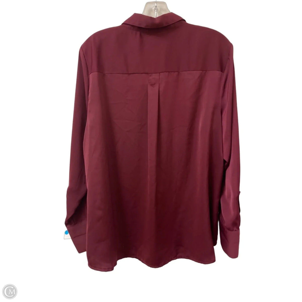 Blouse Long Sleeve By Banana Republic In Red, Size: Xl
