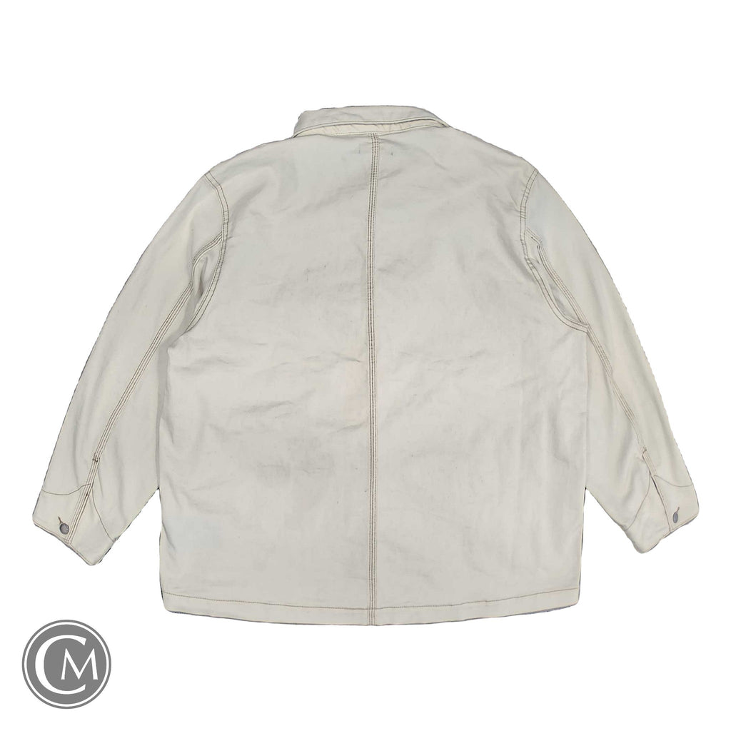 Jacket Denim By Well Worn In Beige, Size: Xl