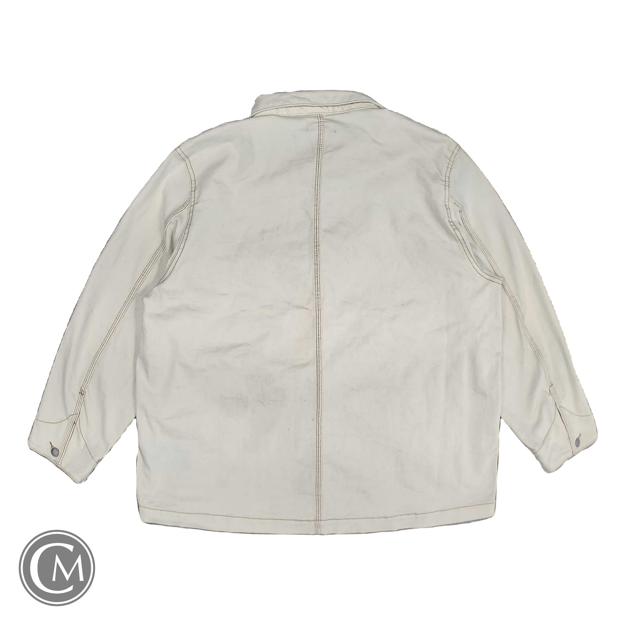 Jacket Denim By Well Worn In Beige, Size: Xl