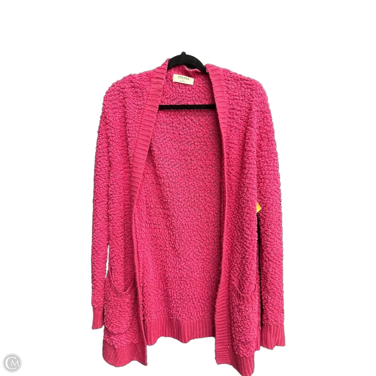 Cardigan By Zenana In Pink, Size: L