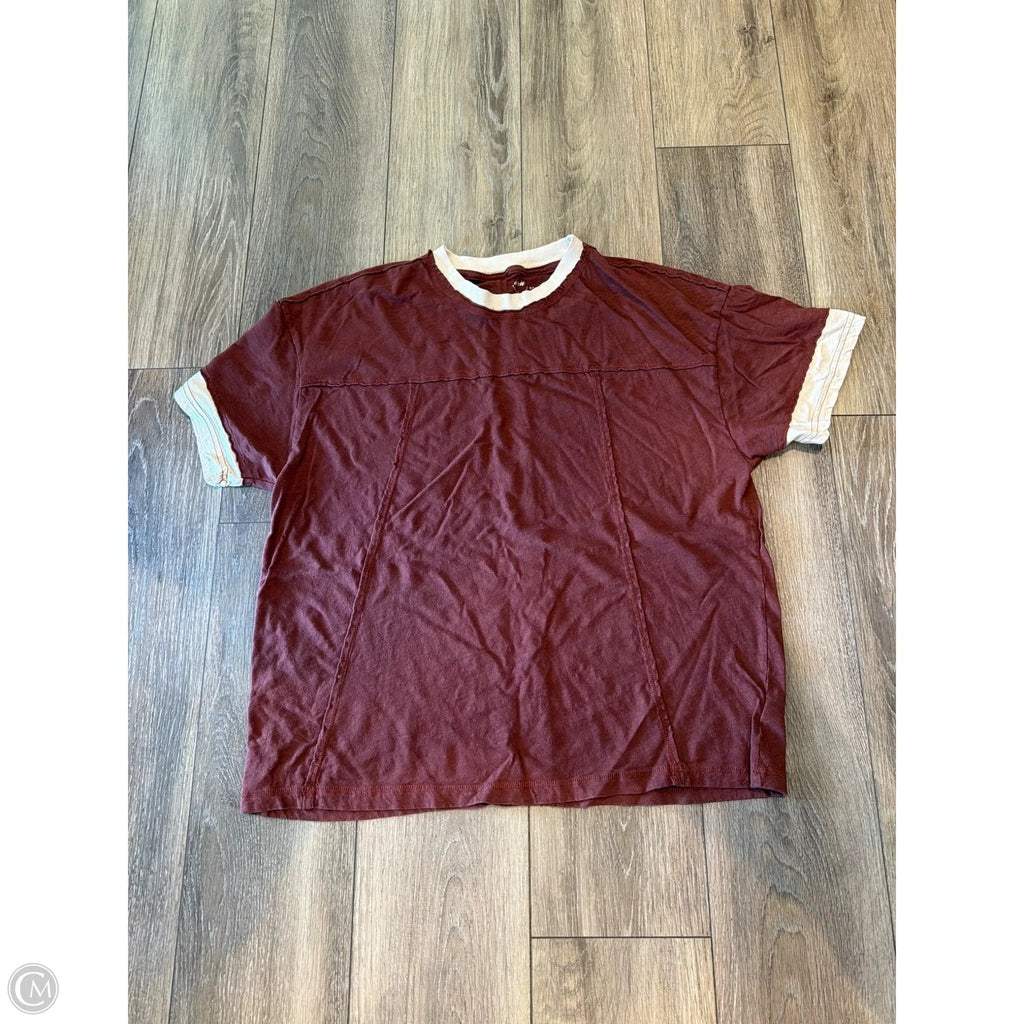 Top Short Sleeve By Aerie In Brown, Size: S