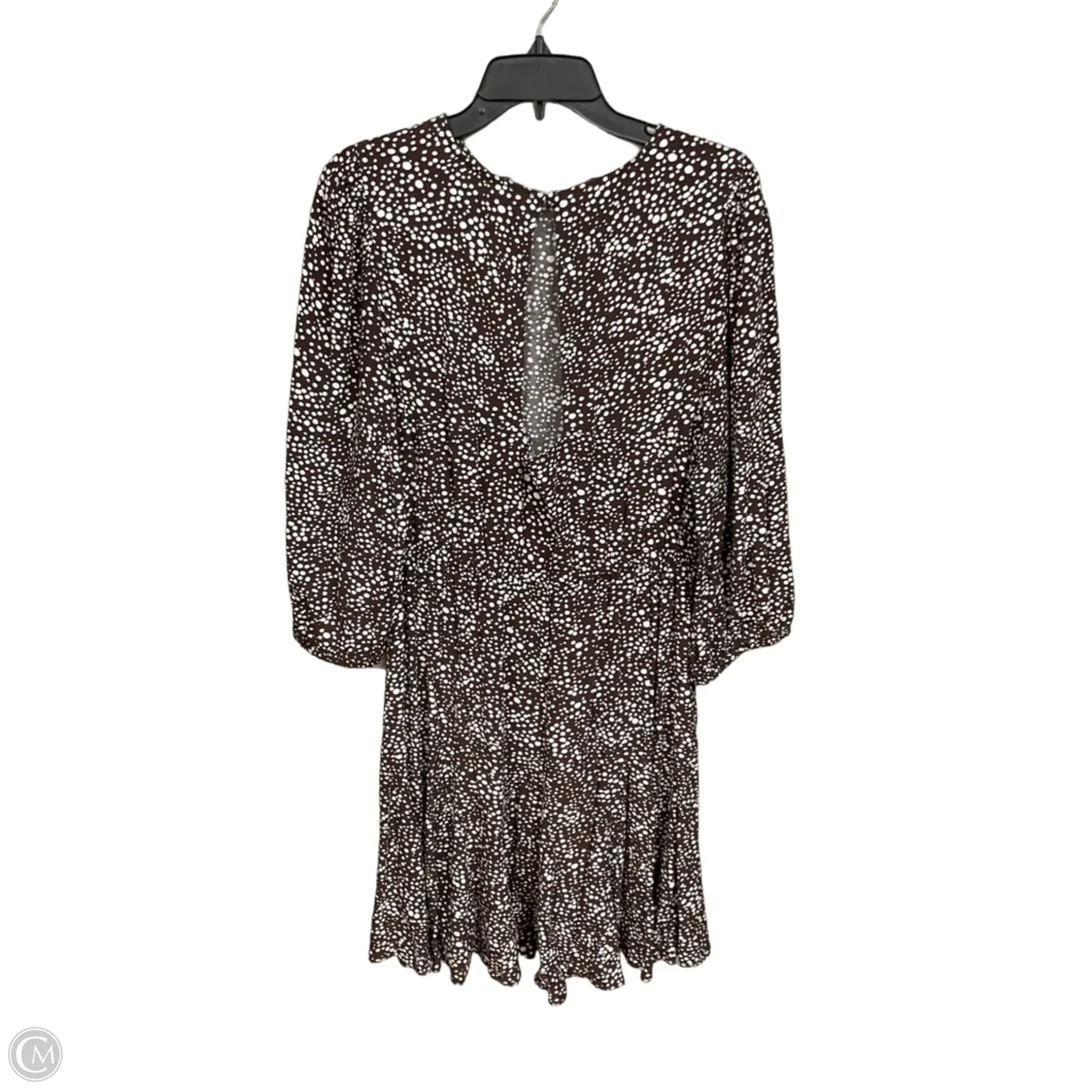Dress Casual Short By Loft In Polkadot Pattern, Size: M