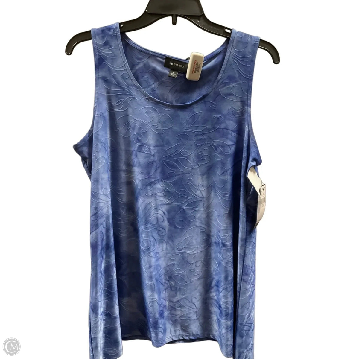 Top Sleeveless By Ab Studio In Blue, Size: L