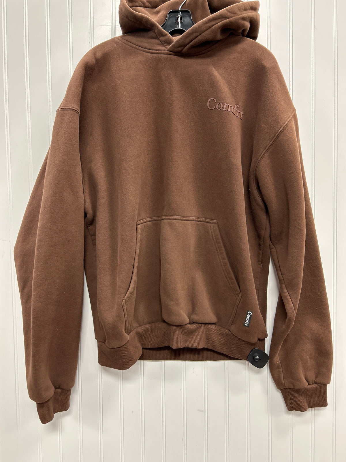 Sweatshirt Hoodie By Comfrt In Brown, Size:L