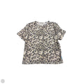 Top Short Sleeve By Skims In Animal Print, Size: M
