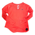 Athletic Top Ls Collar By The North Face In Orange, Size:M