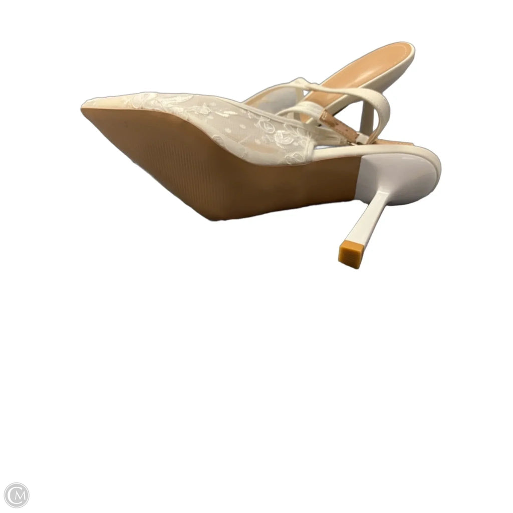 Shoes Heels Stiletto By Clothes Mentor In White, Size: 9.5