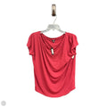 Top Short Sleeve Basic By Express In Maroon, Size: Xs