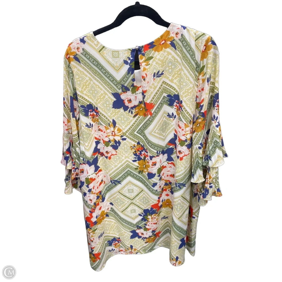 Dress Casual Short By Cato In Gold & Green, Size: Xl