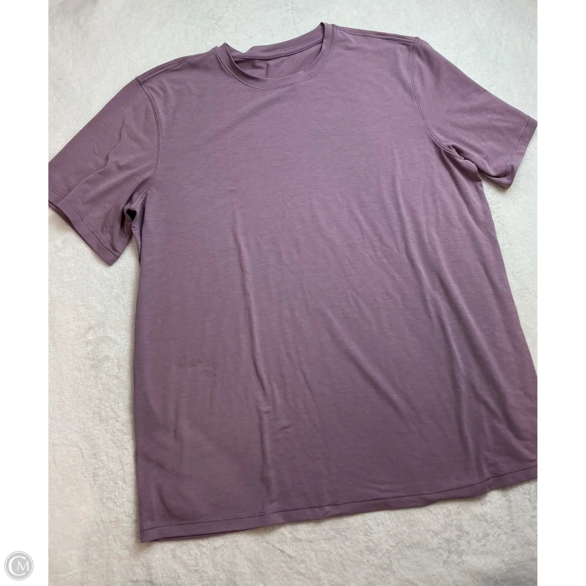 Athletic Top Short Sleeve By Lululemon In Purple, Size: L