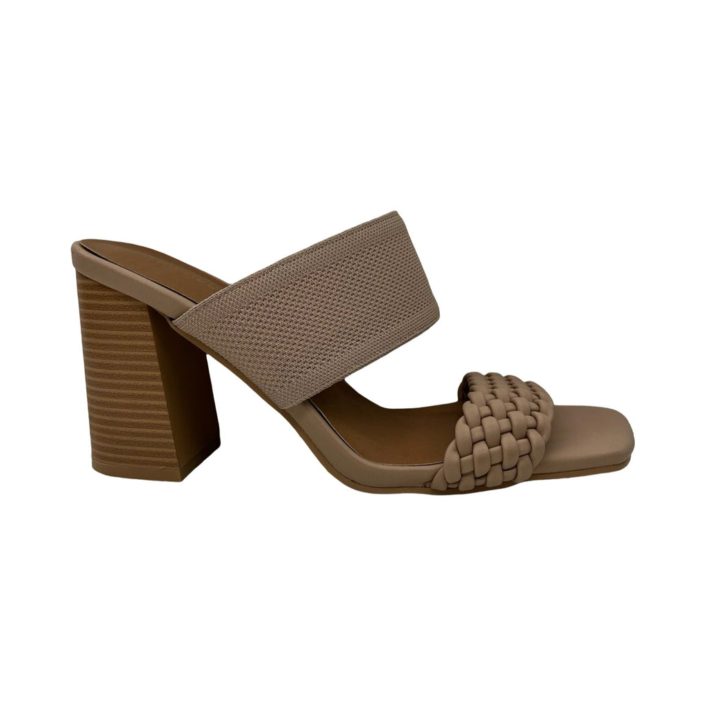 Sandals Heels Block By Maurices In Tan, Size:10