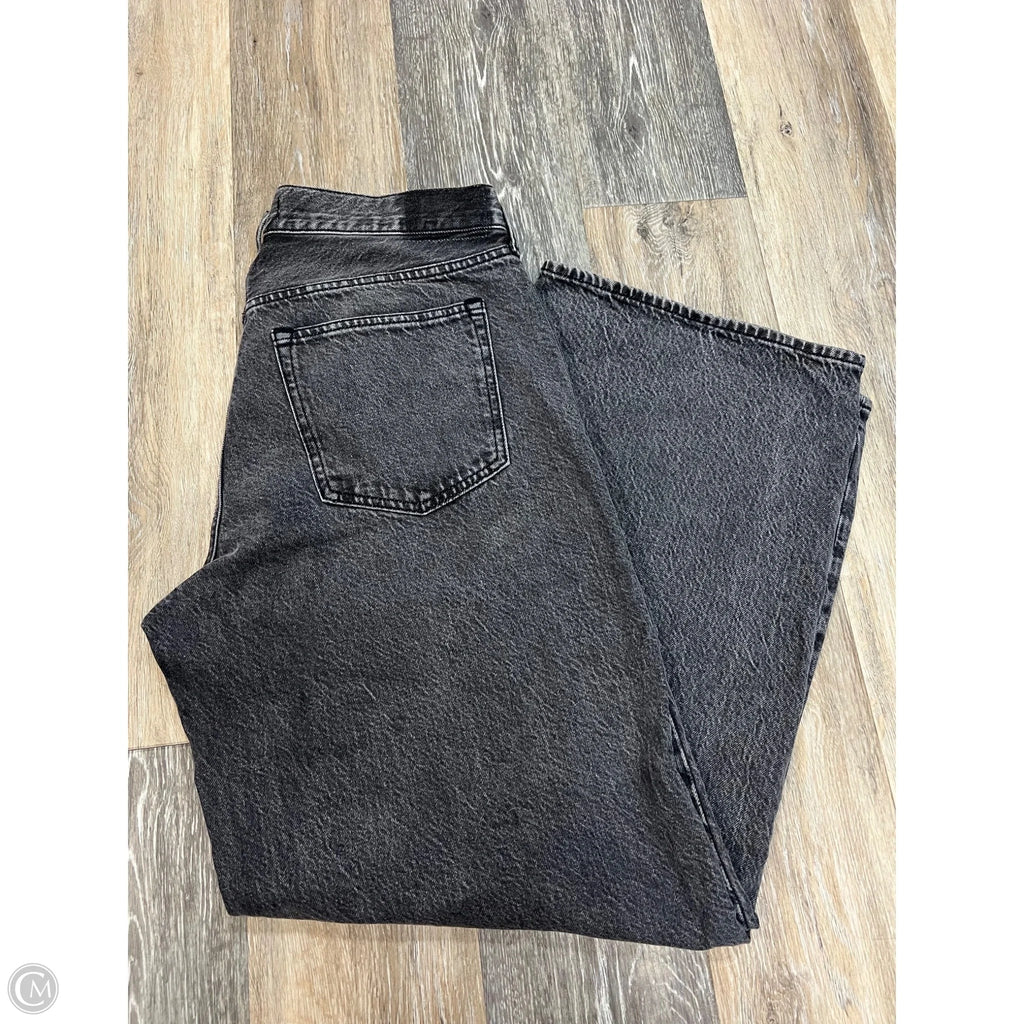 Jeans Wide Leg By Abercrombie And Fitch In Grey Denim, Size: 10/30
