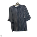 Top Short Sleeve By Banana Republic In Navy, Size: M
