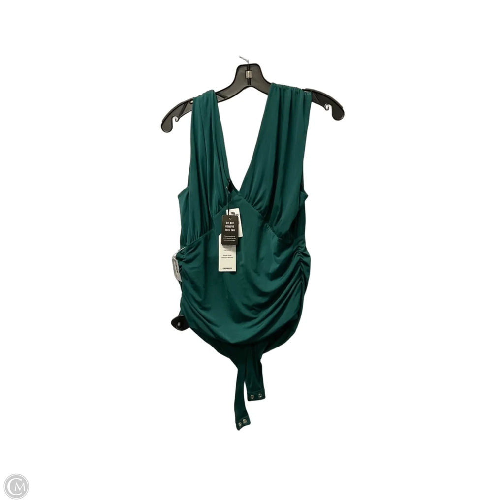 Bodysuit By Express In Green, Size: L