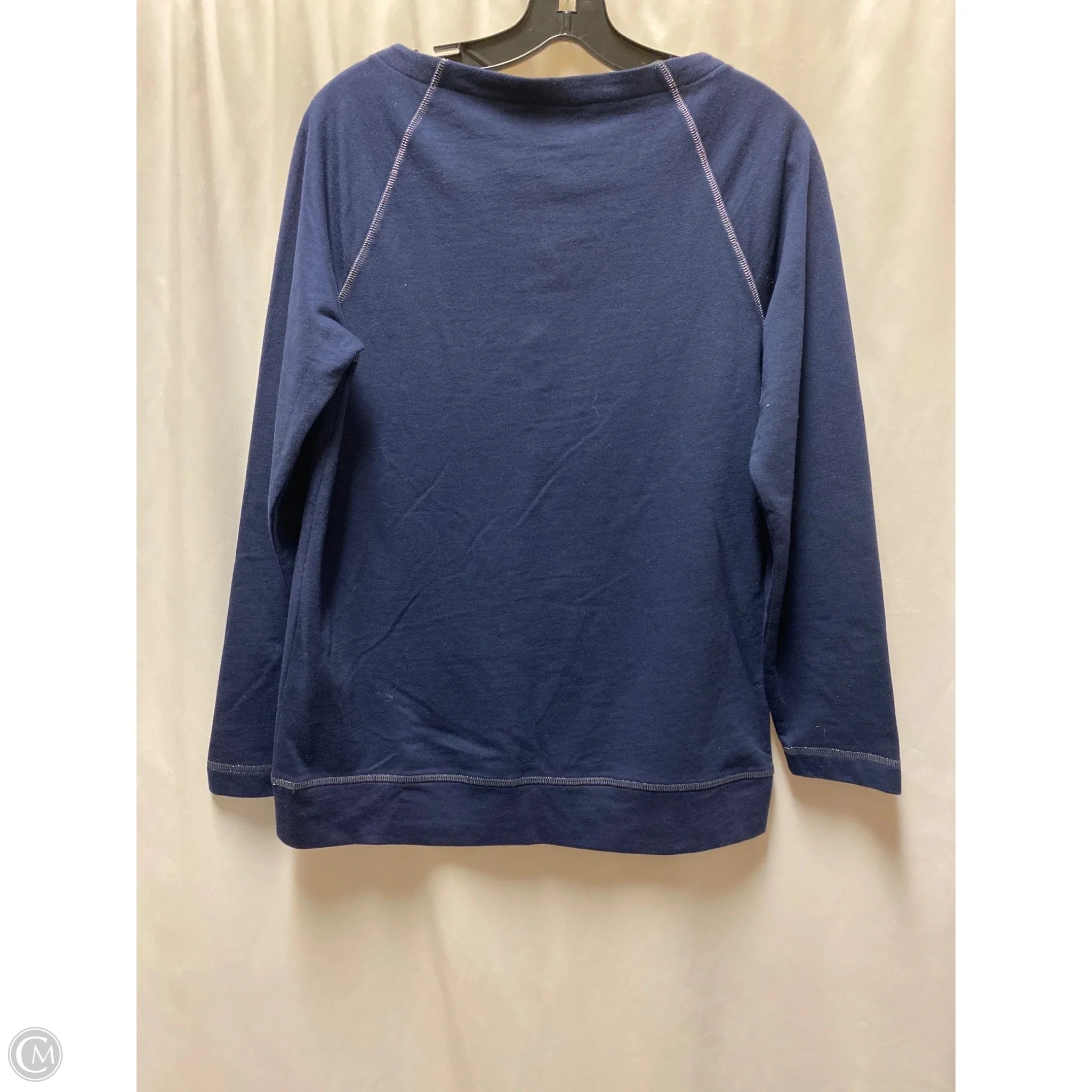 Top Long Sleeve By Chicos In Navy, Size: S