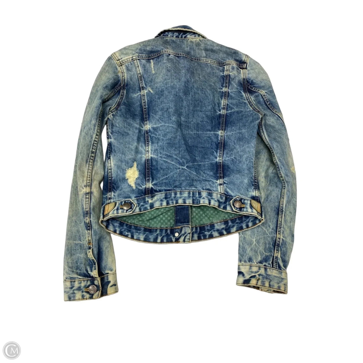 Jacket Denim By Zara In Blue Denim, Size: S