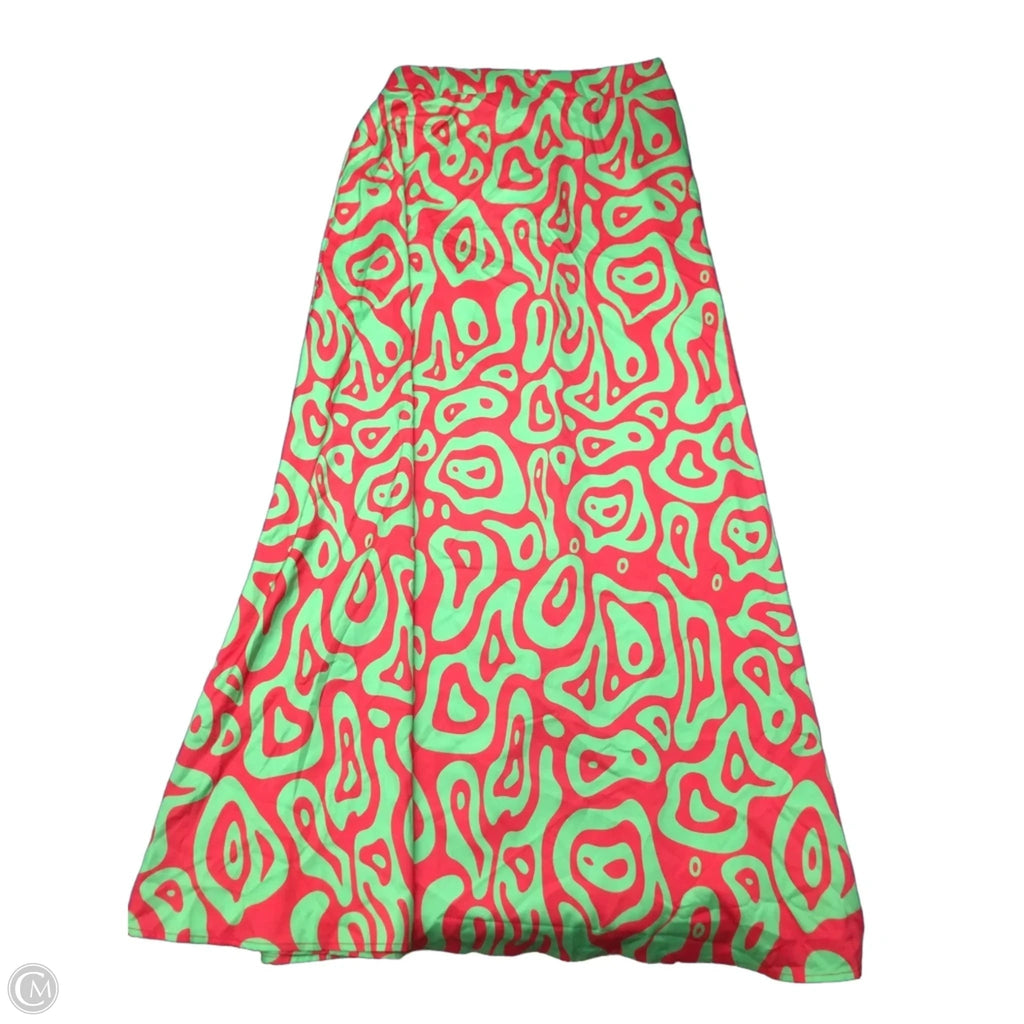 Skirt Set 2pc By Clothes Mentor In Green & Red, Size: L