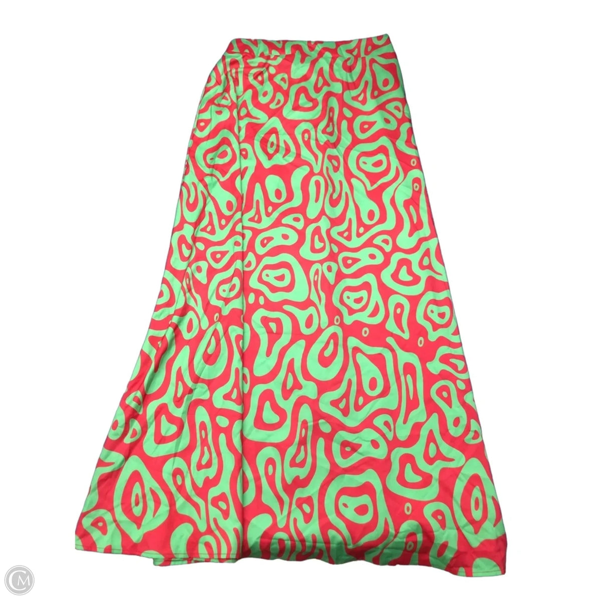 Skirt Set 2pc By Clothes Mentor In Green & Red, Size: L