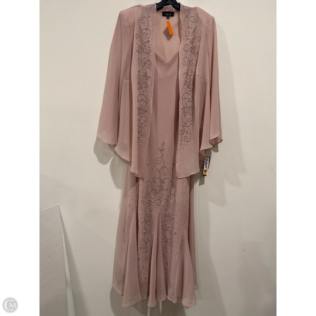 Dress Set 2pc By R And M Richards In Pink, Size: 22
