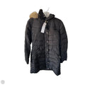 Coat Parka By Michael By Michael Kors In Black & Tan, Size: L