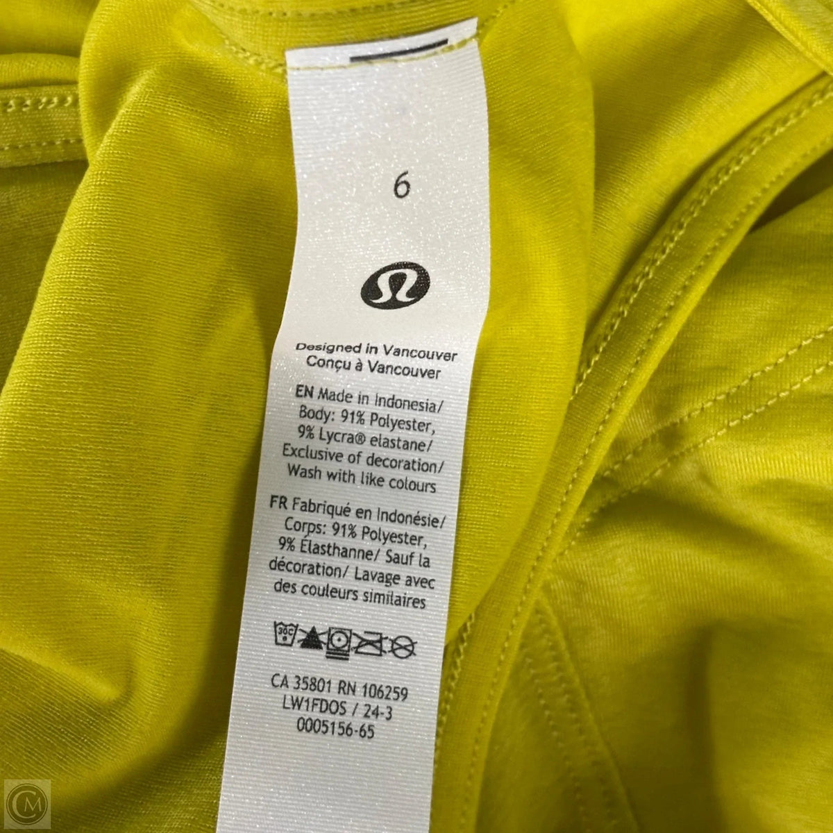 Athletic Tank Top By Lululemon In Green, Size: S