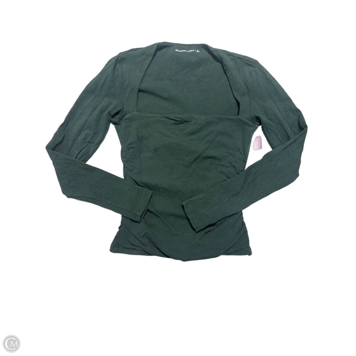 Top Long Sleeve By Abercrombie And Fitch In Green, Size: S
