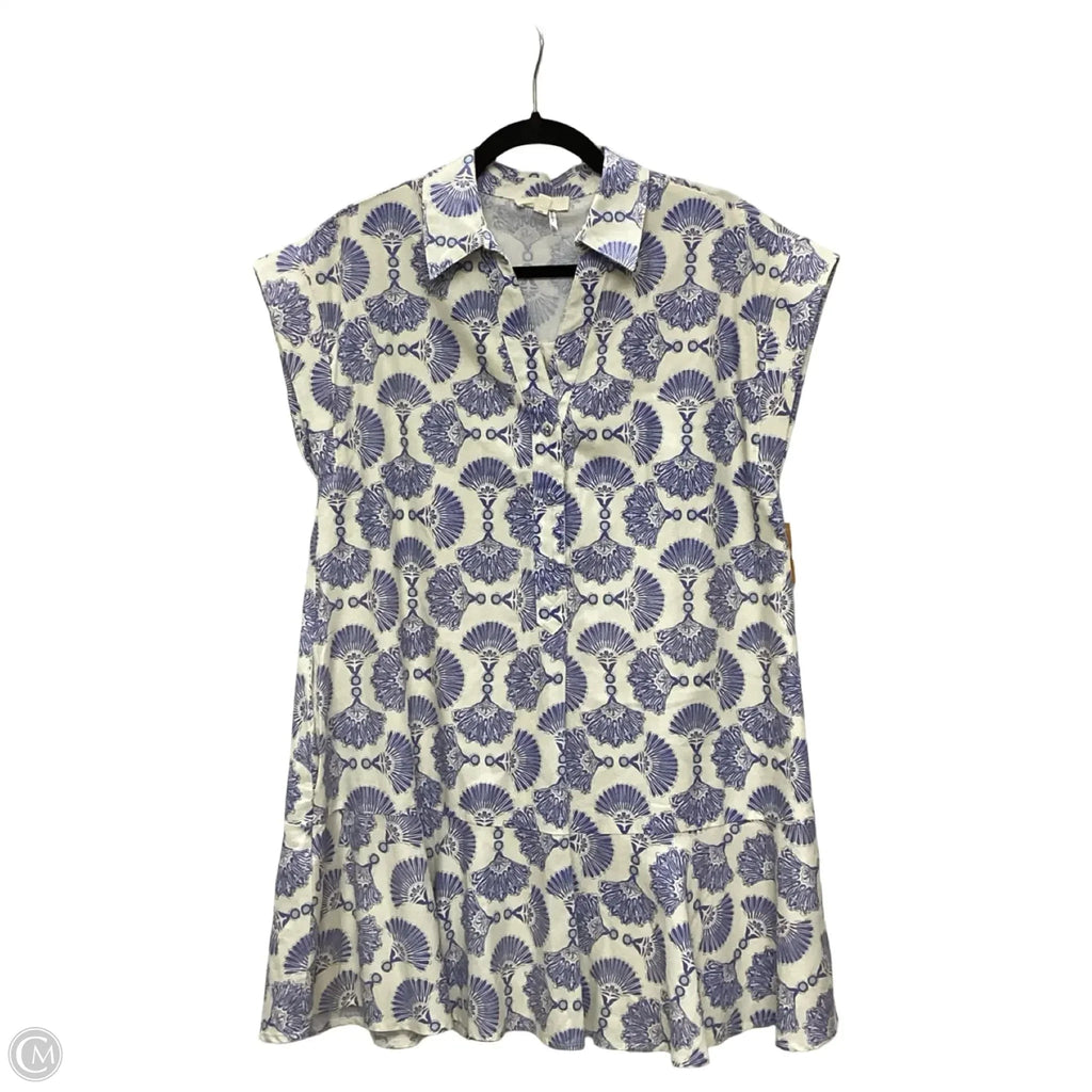 Dress Casual Short By Entro In Blue & White, Size: S