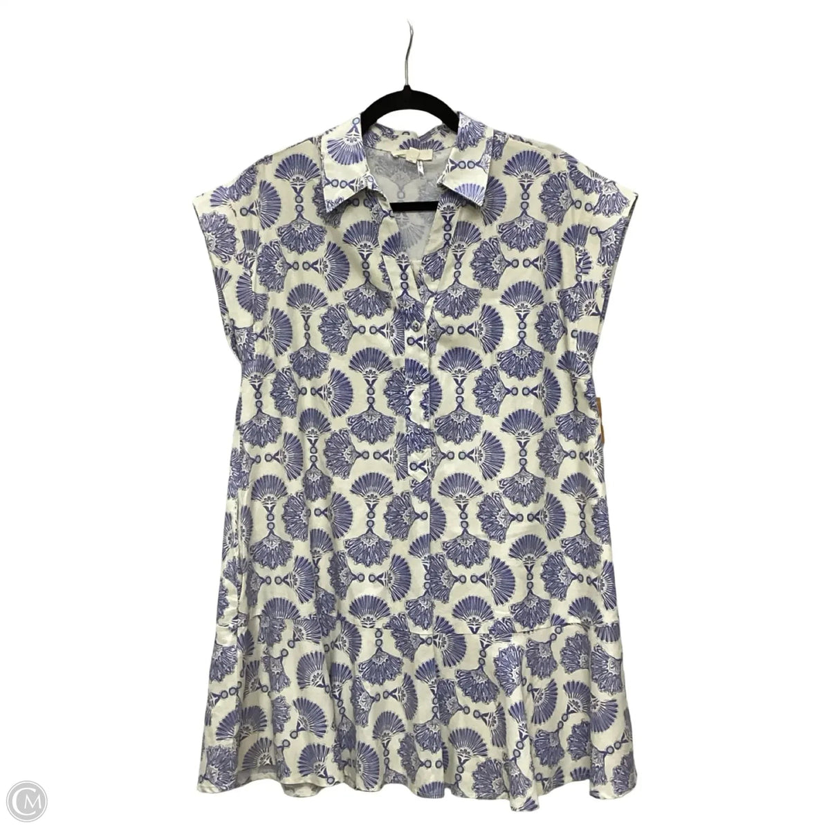 Dress Casual Short By Entro In Blue & White, Size: S