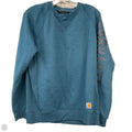 Sweatshirt Crewneck By Carhartt In Blue, Size: L
