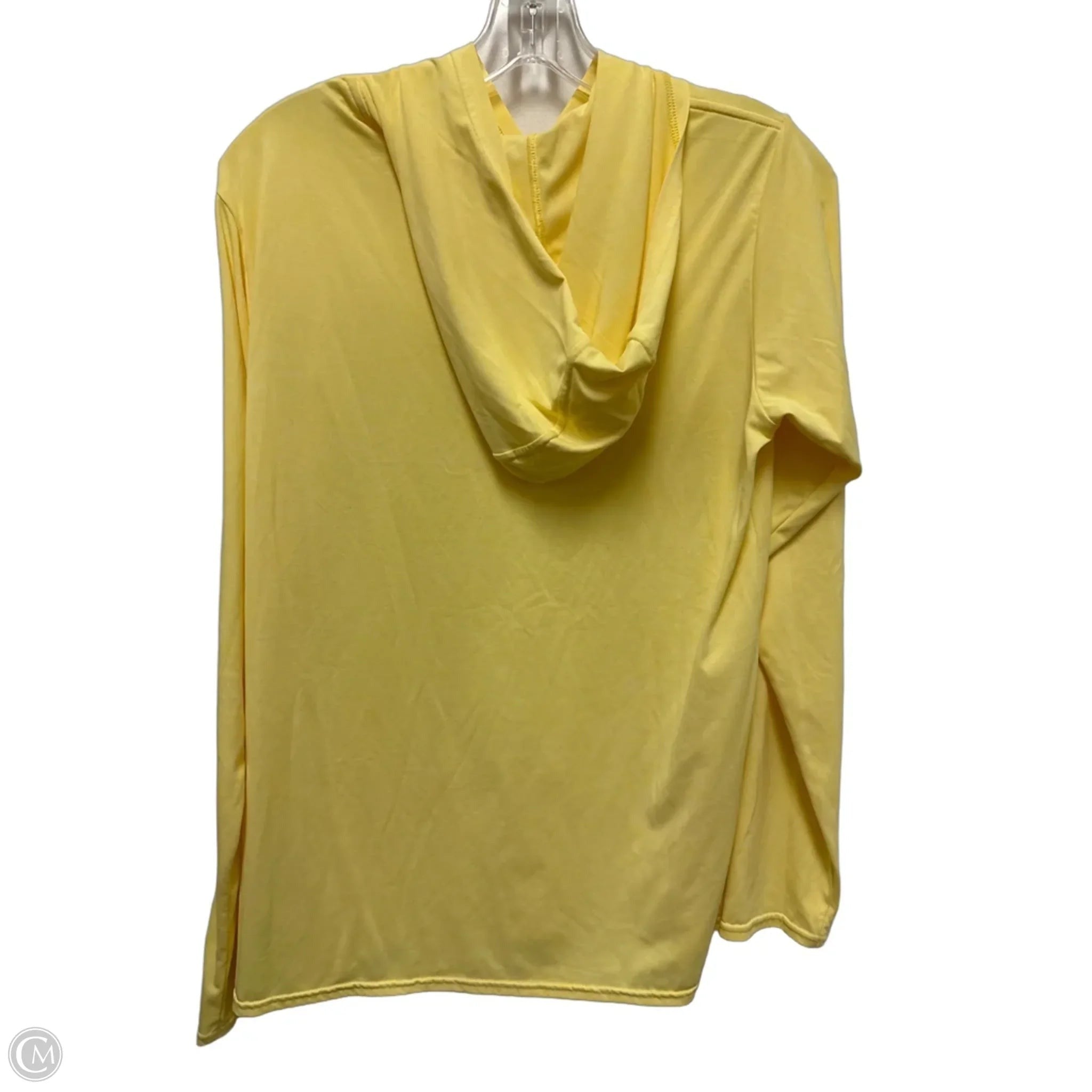 Athletic Top Long Sleeve Hoodie By Patagonia In Yellow, Size: L
