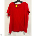 Top Short Sleeve By Time And Tru In Red, Size: 3x
