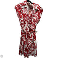 Dress Casual Midi By Cmc In Red & White, Size: S