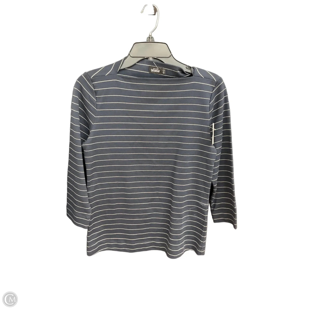Top Long Sleeve Designer By Kate Spade In Navy, Size: S