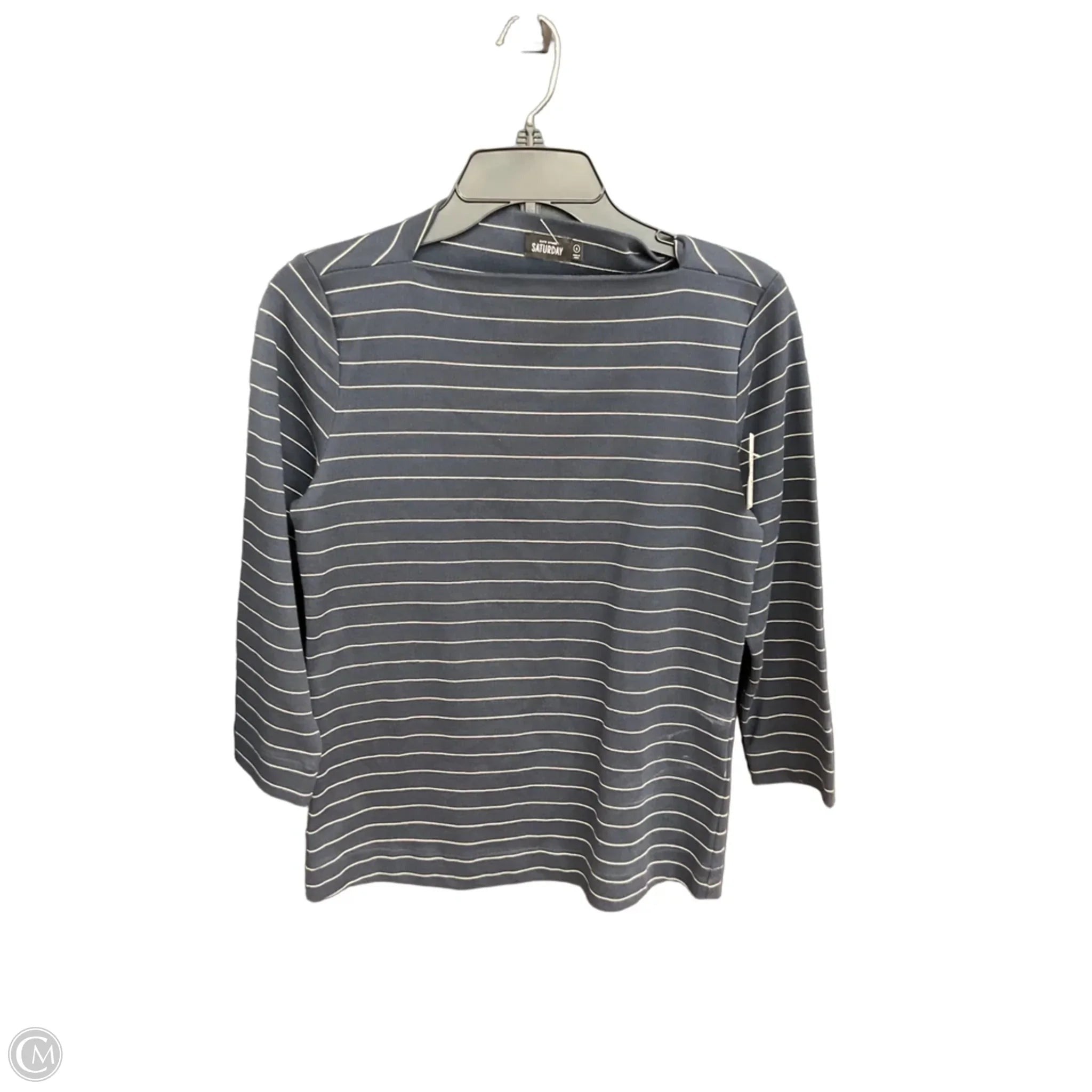 Top Long Sleeve Designer By Kate Spade In Navy, Size: S