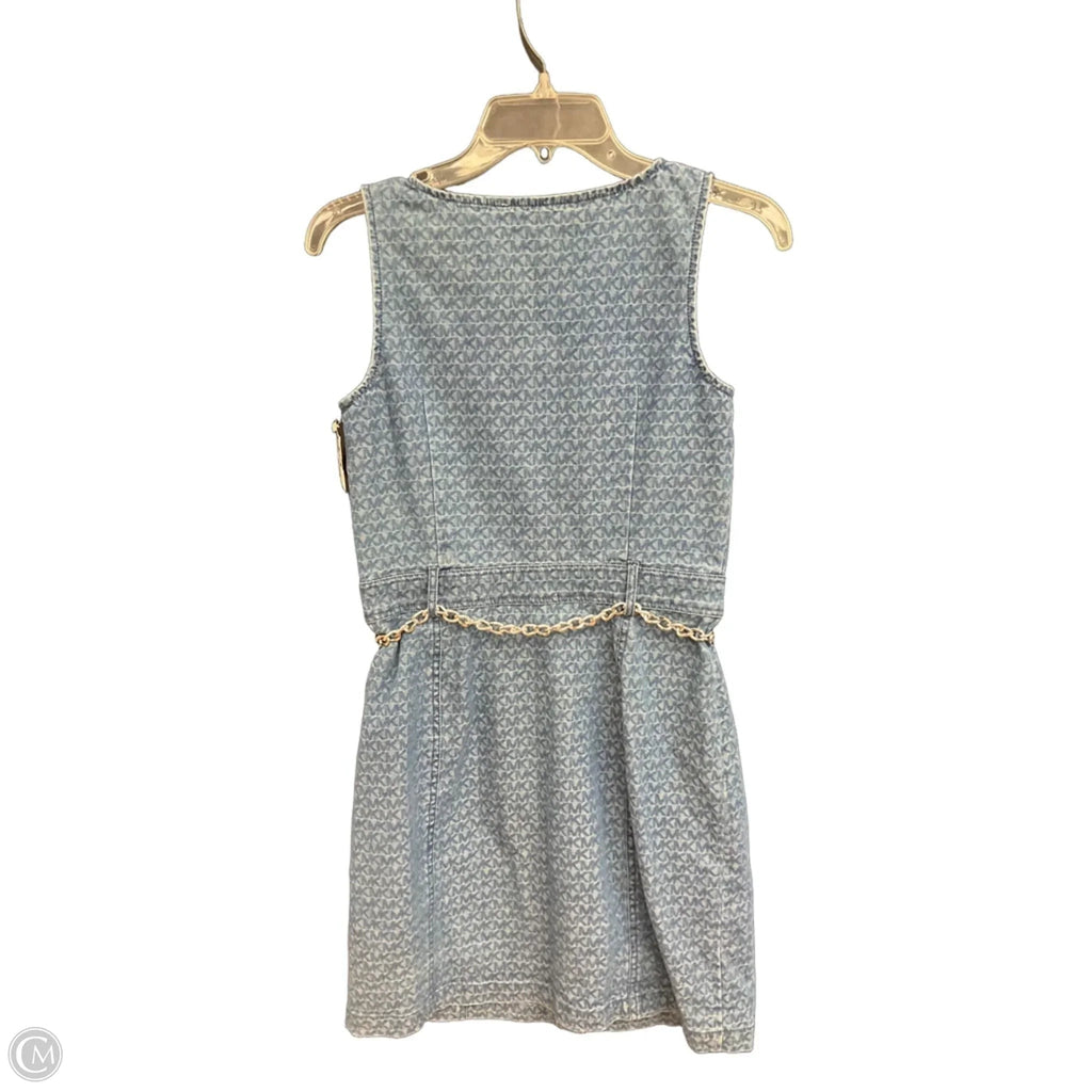 Dress Casual Midi By Michael By Michael Kors In Blue Denim, Size: 0