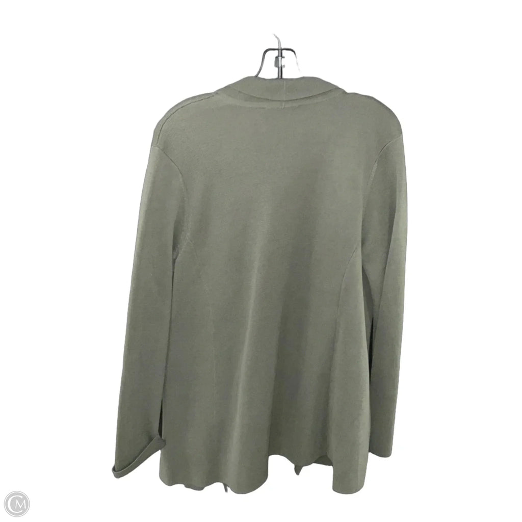 Sweater Cardigan By Eileen Fisher In Green, Size: S