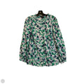Top Long Sleeve By Talbots In Blue & Green, Size: L