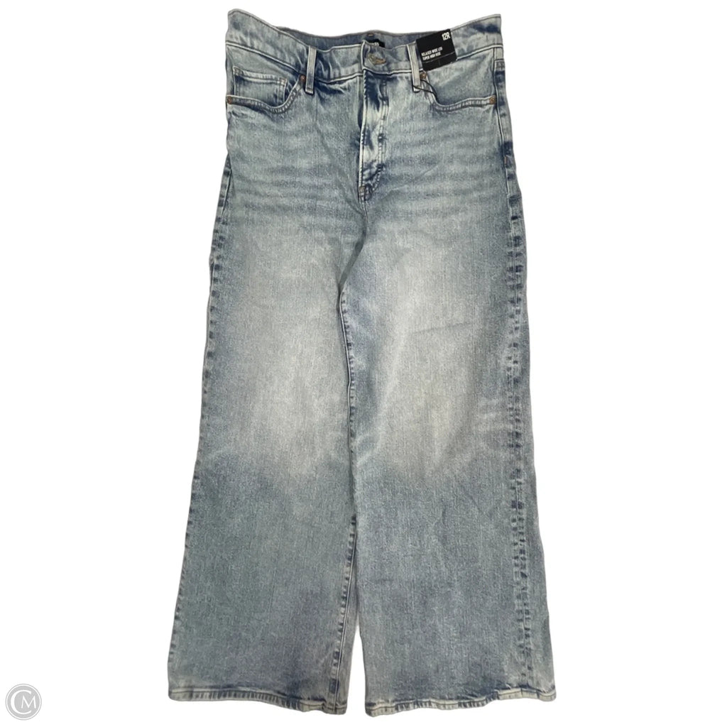 Jeans Wide Leg By Express In Blue Denim, Size: 12