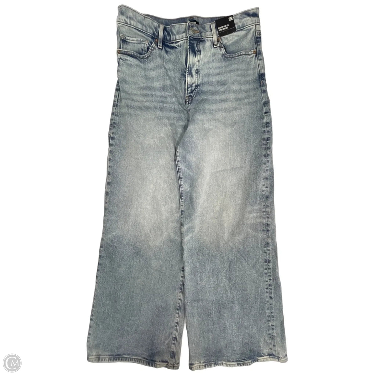 Jeans Wide Leg By Express In Blue Denim, Size: 12