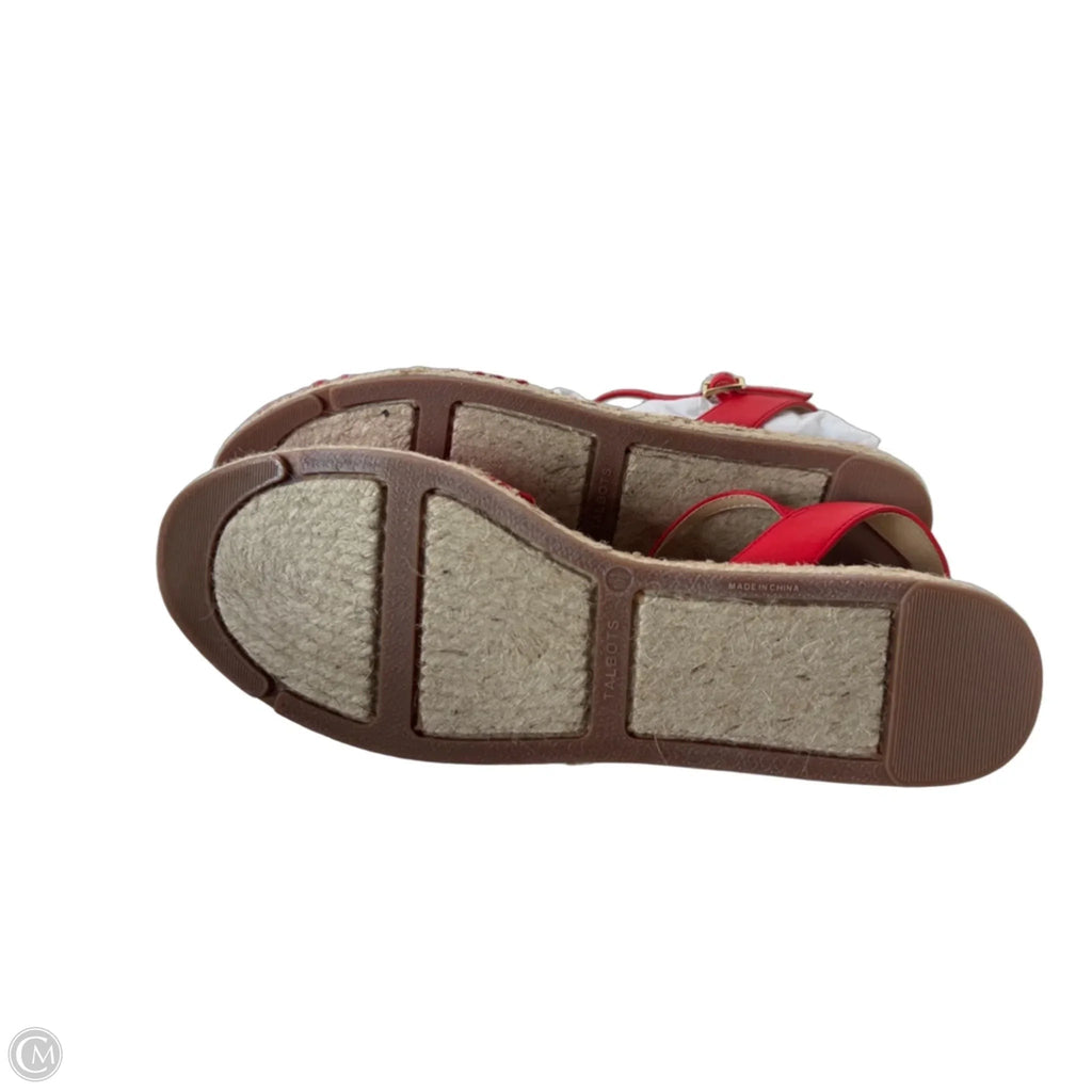 Shoes Flats By Talbots In Red, Size: 10.5