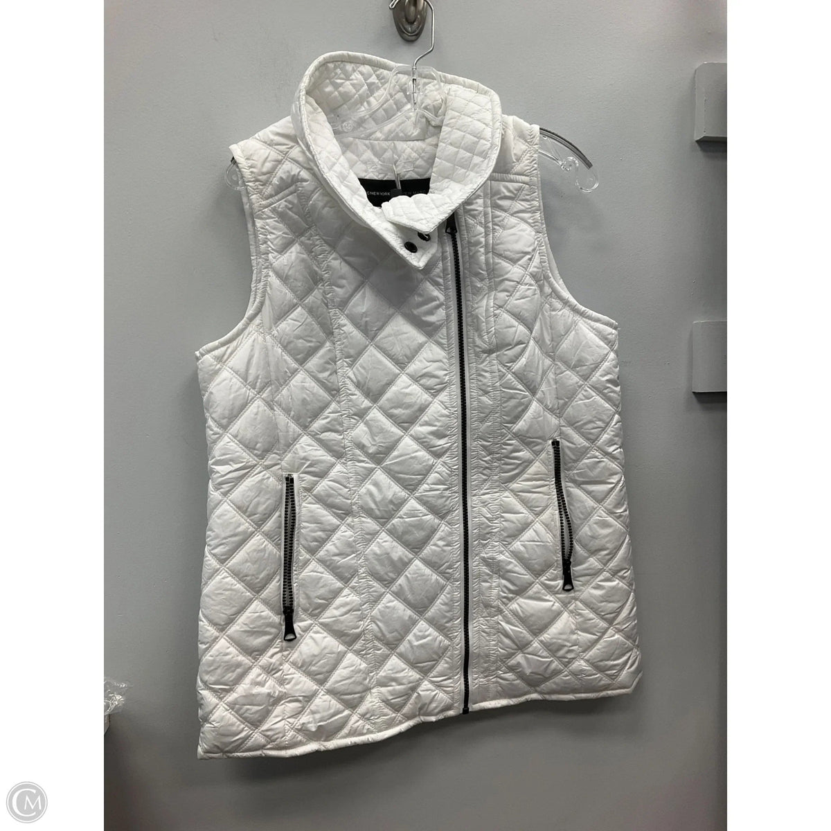 Vest Puffer & Quilted By Marc New York In White, Size: M