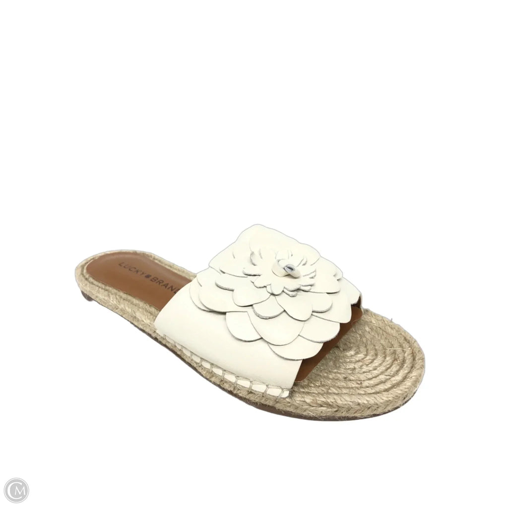 Sandals Flats By Lucky Brand In Beige, Size: 6