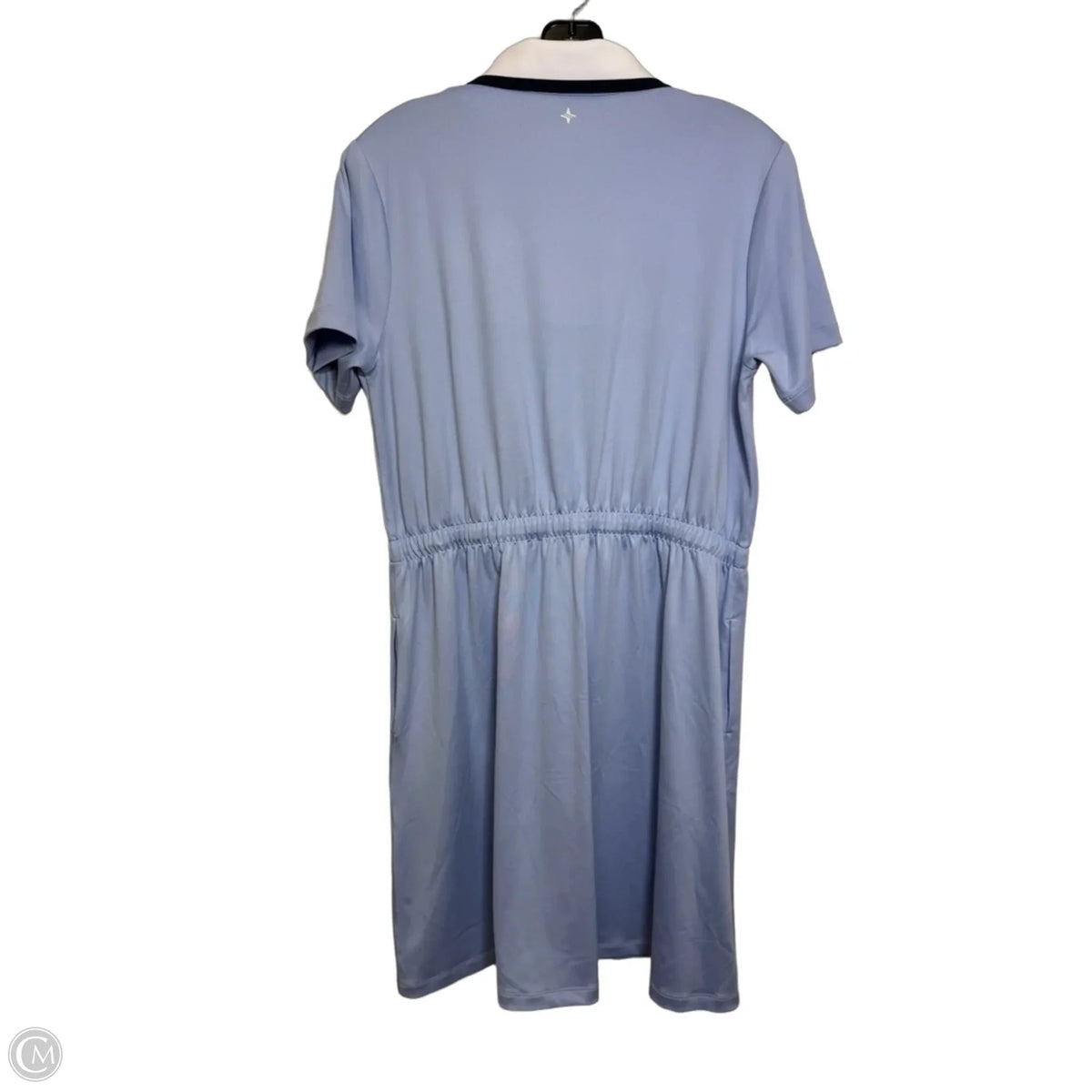Light Blue Short Sleeve Performance Jersey Alcott Golf Dress By Tuckernuck In Blue, Size: L