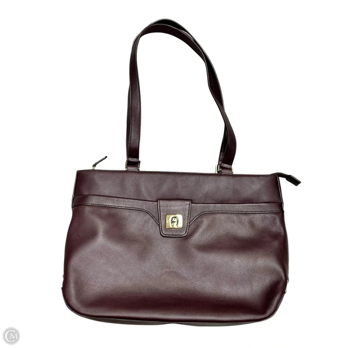 Handbag Leather By Etienne Aigner, Size: Medium