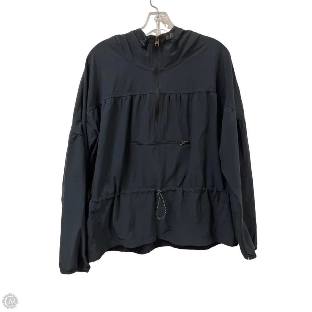 Athletic Sweatshirt Hoodie By Zella In Black, Size: M