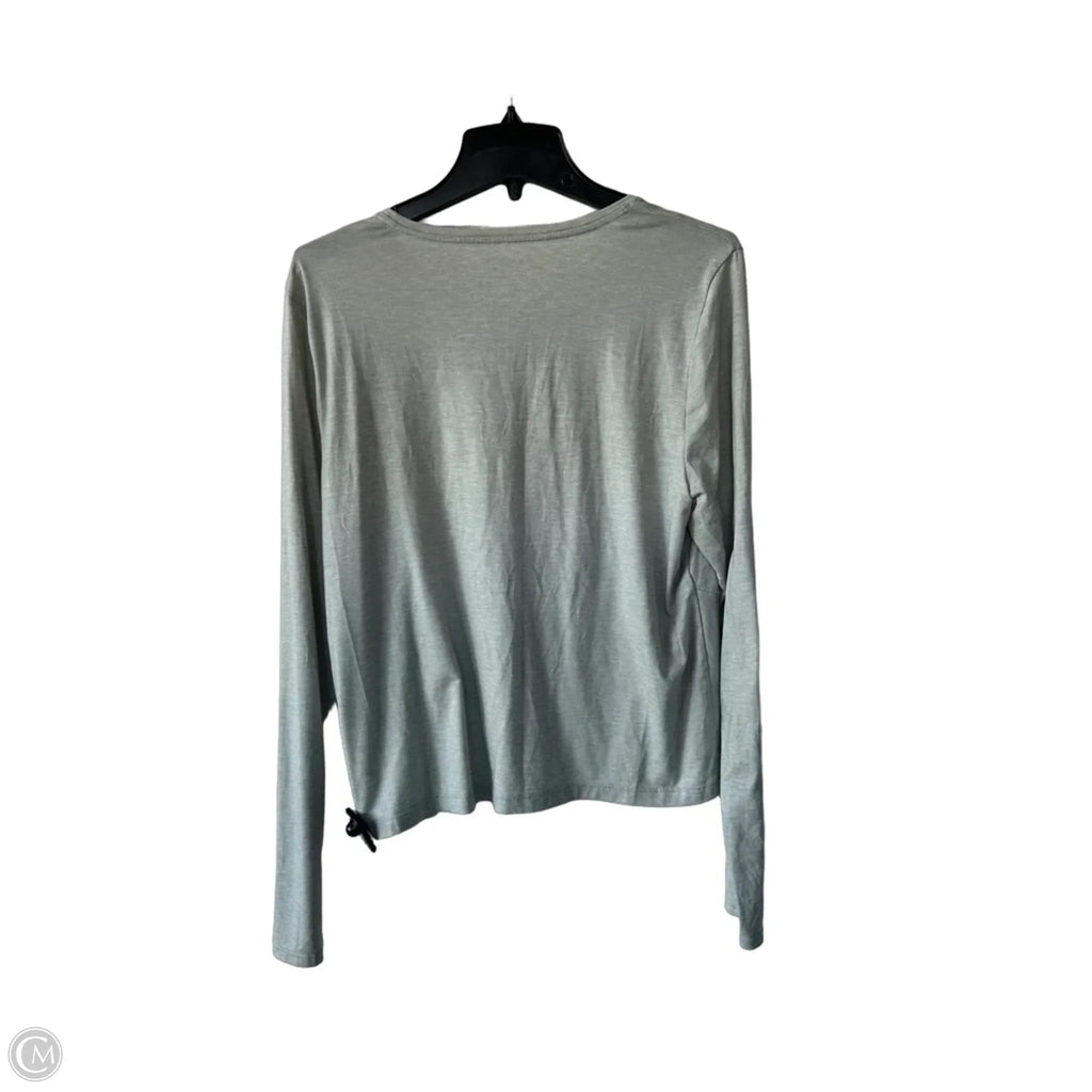 Athletic Top Long Sleeve Crewneck By Athleta In Green, Size: Xl