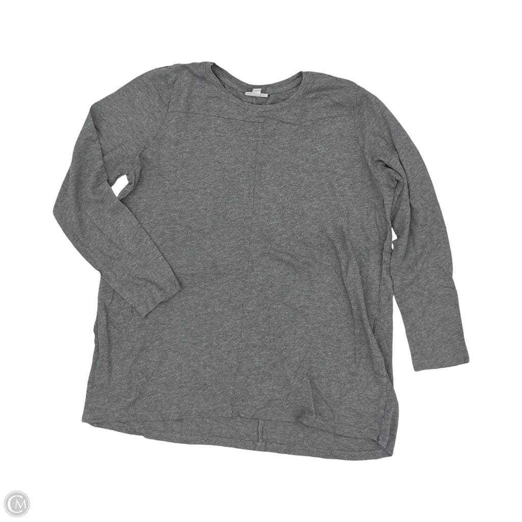 Top Long Sleeve By J. Jill In Grey, Size: L