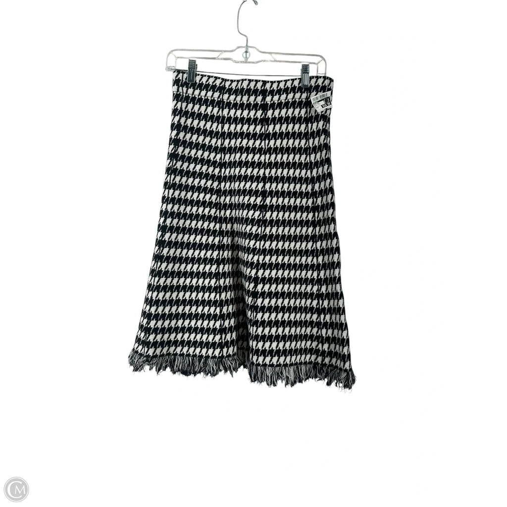 Skirt Maxi By Versona In Black & White, Size: M