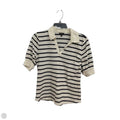 Top Short Sleeve By Talbots In Striped Pattern, Size: S
